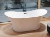 BESCO Wanna wolnostojąca Amber 170x80 + maskownica syfonu z przelewem czarna #WAS-170-ABC